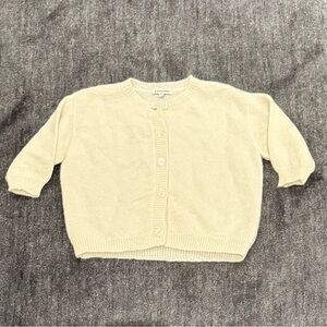 Caramel cream colored alpaca cardigan size 4